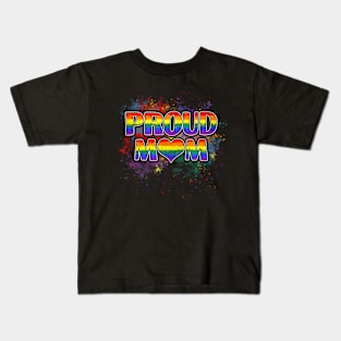 Women Proud Mom LGBT LGBTQ Gay Pride Kids T-Shirt